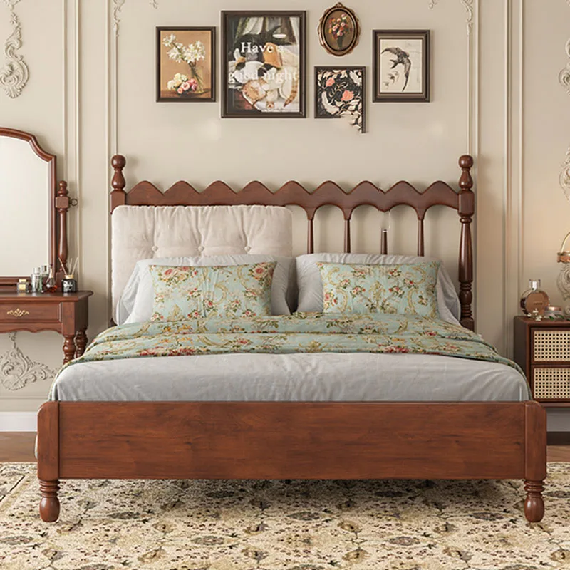 Letto Matrimoniale Nordico Rustico Mensole In Legno Di Design Testiera A Grandezza Naturale Struttura Del Letto Matrimoniale Sicuro E Moderno Letto Ma