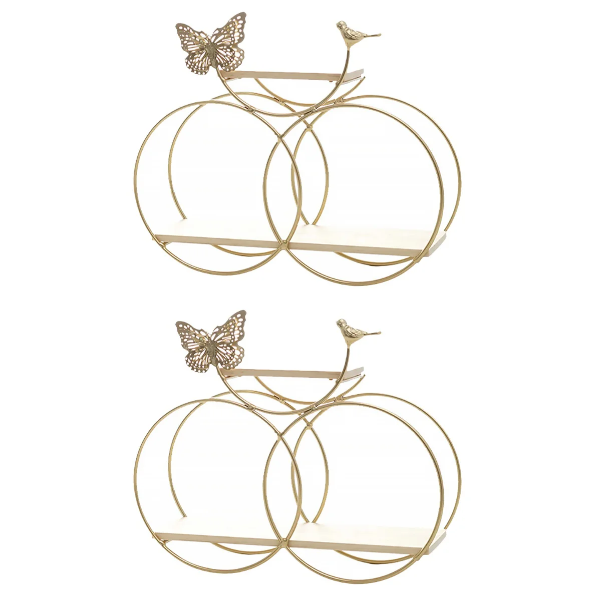 

2 комплекта настенных железных стеллажей в скандинавском стиле, простая домашняя полка для хранения