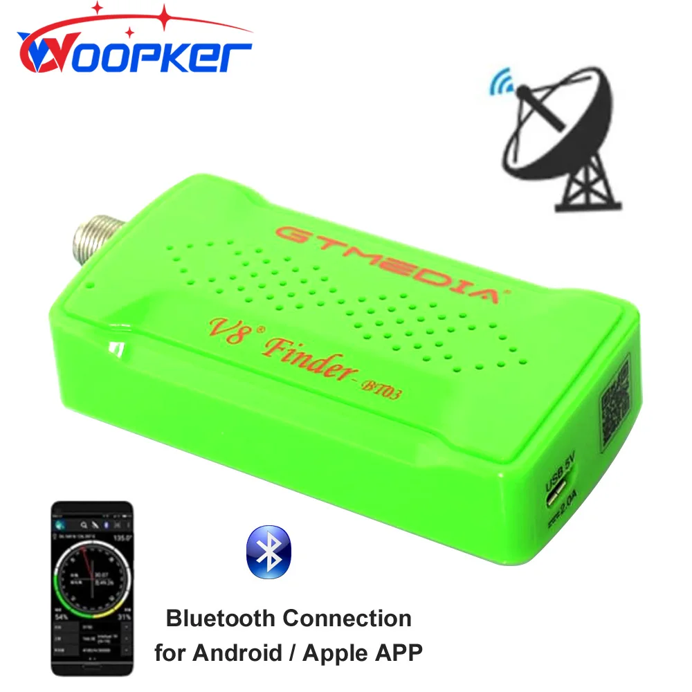 Satellite V8 Finder Bt03 Dvb S2 Digital Signal Sat-Finder Meter Con Supporto Bluetooth App Android / Ios