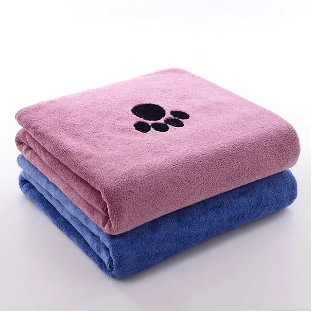 Highly Absorbent Dog Towels Breathable Microfiber Pet Grooming Towel Fast-Drying Super Soft Pet Cloth Bath Supplies 5