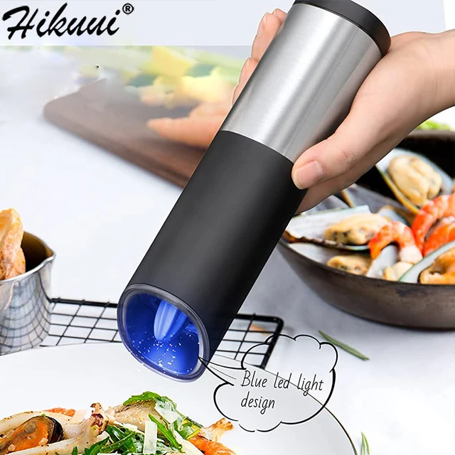 Automatic Electric Gravity Induction Salt and Pepper Grinder – carnuoc