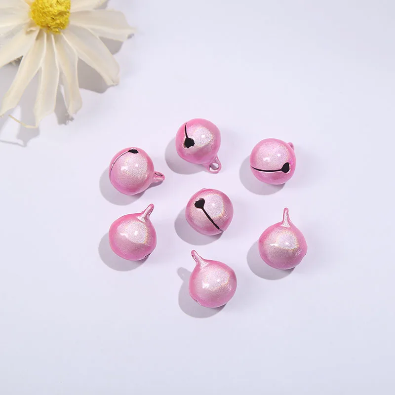 10pcs 10mm 14mm 16mm 20mm New Round Bells DIY Copper Christmas Gingle Bell Handmade Pets Pendants Decoration Beads Crafts