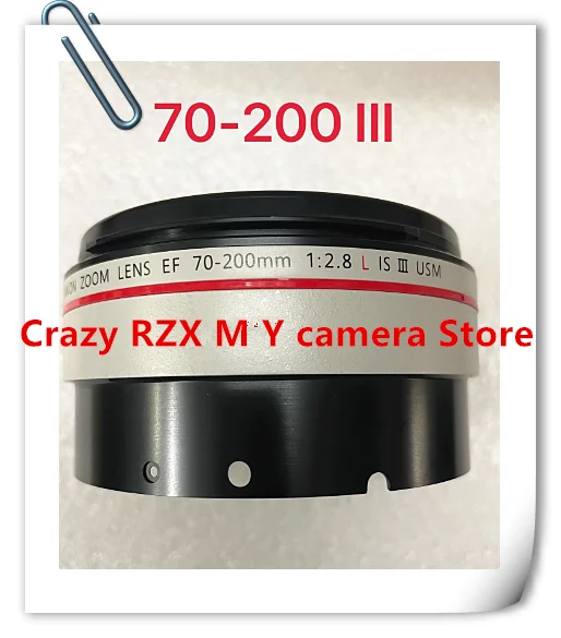 Copia Nuovo Per Canon Ef 70-200Mm F2.8 L Is Iii Usm Anello Filtro Anteriore Yg2-4391 Cappuccio Manicotto Tubo Cilindrico Fisso 70-200 2.8 F/2.8 Iii