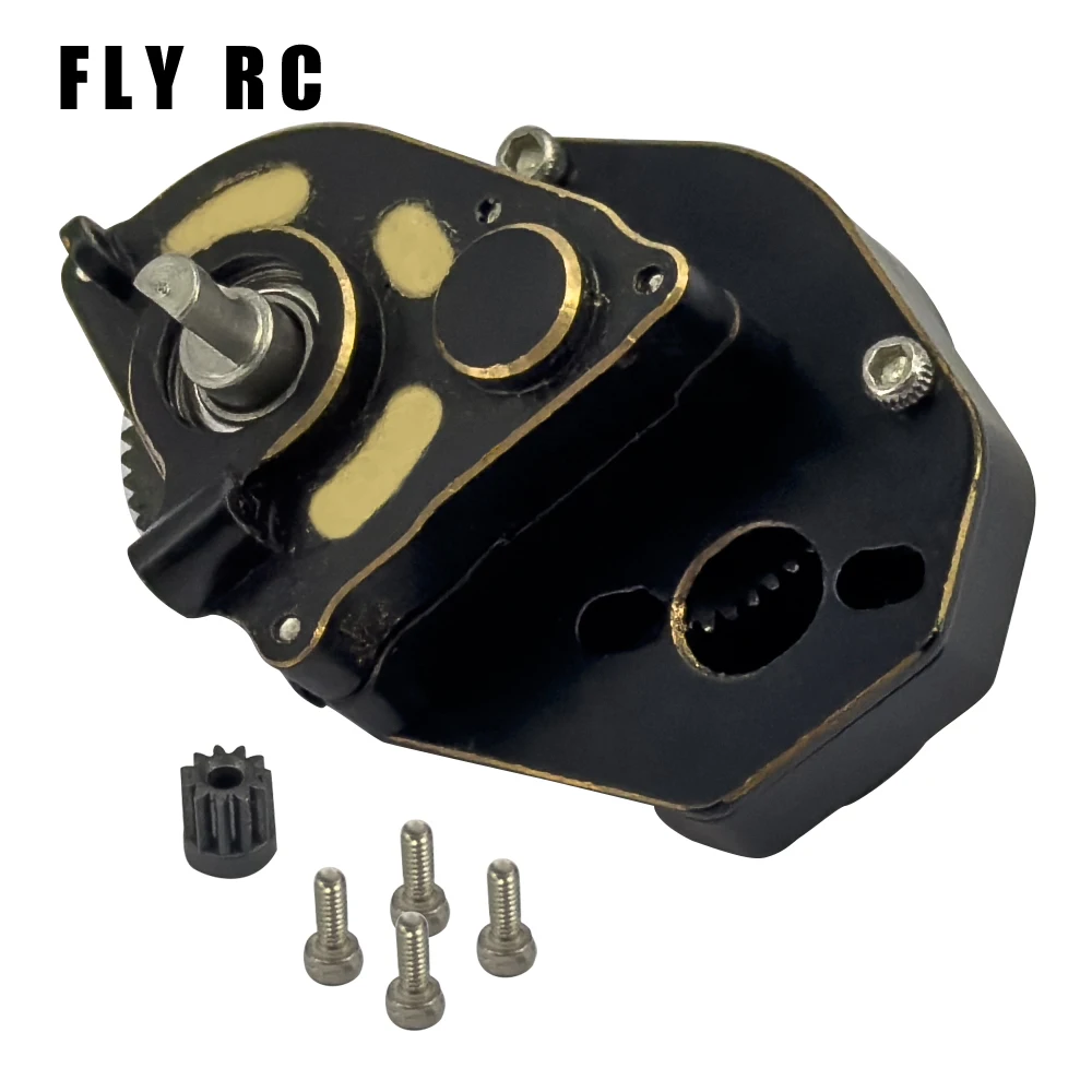 Axial Scx24 Upgrade Parts Cnc Brass Complete Transmission Gearbox Metal For Remote Control Rc Crawler Car Accessories 1/10 Scale 3