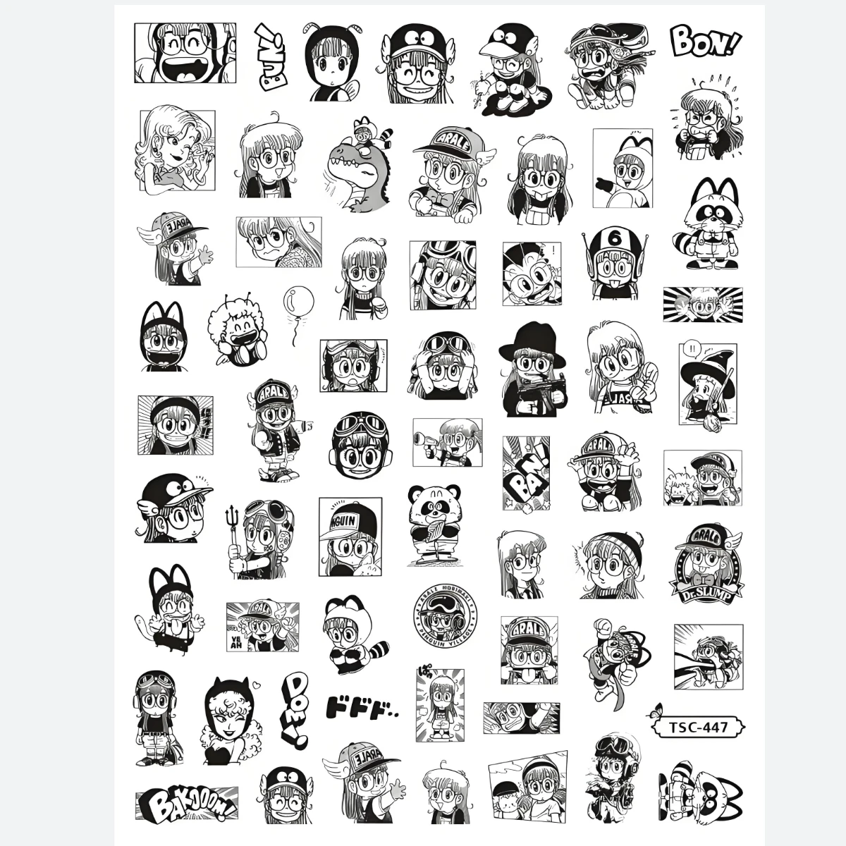 TSC-267 IQ DOCTOR girl Anime 3D Nail Art Sticker Stamp Decal Nail Slider Decor DIY Fashion