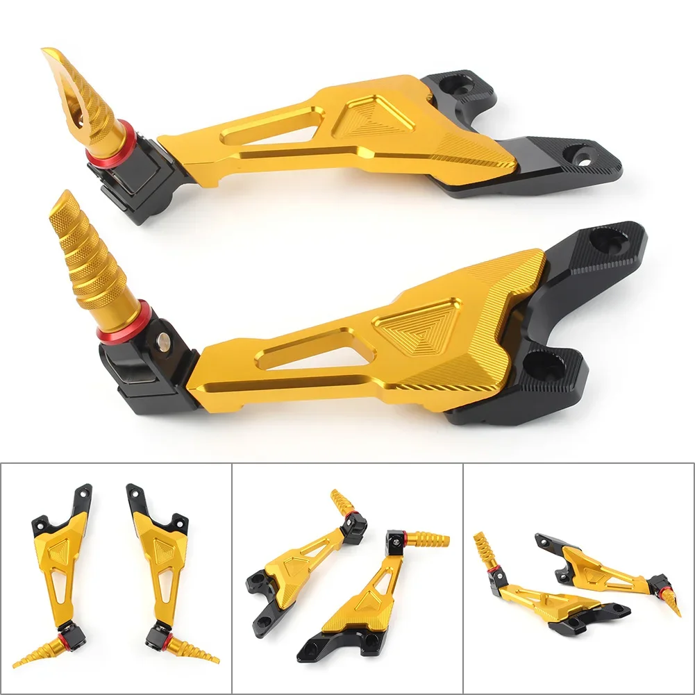 

CNC Rear Passenger Footrest Foot Rest Pegs Rearsets for BMW 2010 2011 2012 2013 2014 2015 2016 2017 2018 S1000RR Gold