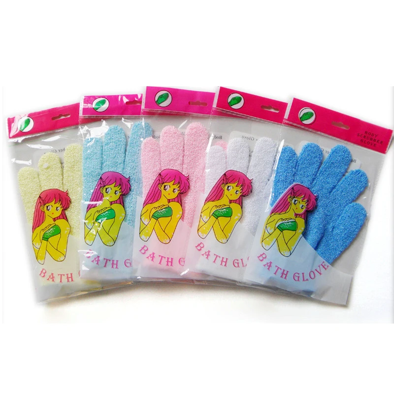 Description Picture 4 of item2/6pcs Exfoliating Gloves Bath Sponge Body Dead Skin Remover Bathroom Shower Brush Massager Scrub Exfoliator Magic Bathing