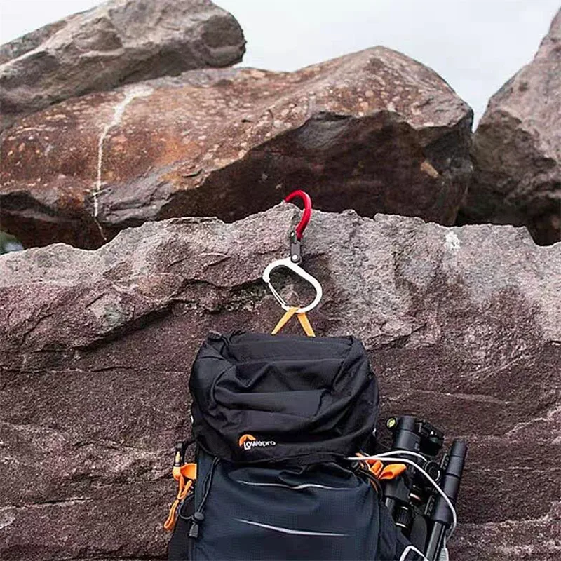 Aluminum Alloy Mountaineering Buckle Camping Hiking Travel Backpack Climbing Gadget Carabiner Clips Fishing Outdoor Accessory carabiner clips carabiner belt clip tent rope buckle keychain carabiner tactical buckle antenna binding buckle