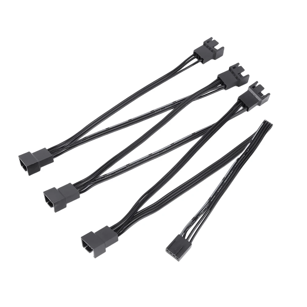 Portable Fan PWM Splitter Female To Male Power Multi Splitter PVC Insulation Material Extension Cable Connector for PC Case Fan