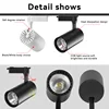 Full Set Led Track Light Fixture Rail 110-220V COB Ceiling Track Lamp 20/40W Spot Lighting For Clothing Shop Living Room Home 2