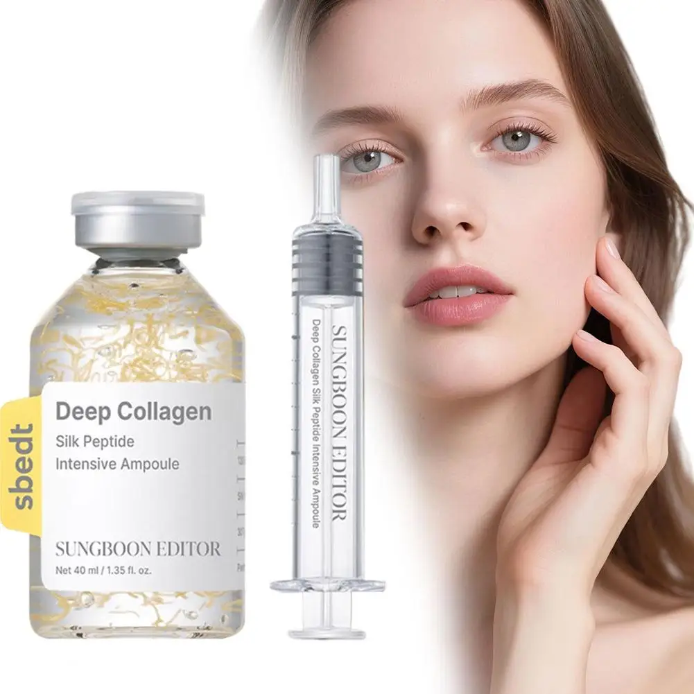 Siero Ampoule al Collagene Anti-Età, Rassodante, Idratante, Effetto Lifting, Leviga le Rughe Sottili, Set per la Cura della Pelle del Viso, Essenza Nutriente Quotidiana - immagine 3