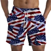 Newest Summer Mens Shorts USA UK National Flag 3D Print Casual Short Pant Teen Quick-drying Swimsuit Swim Trunks Cool Ice 4
