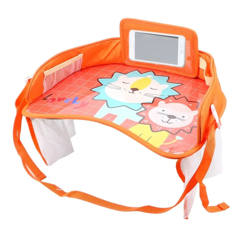 Portable Snack Tray Baby Car Seat Tray PVC Dining Kids Toy Holder Desk Ox Cloth Car Table Dining Plate