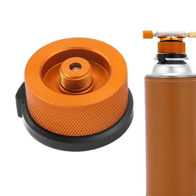 Gas Stove Adapter, Steel Gas Cylinder Converter Gas Bottle Refill Adapter  for Indoor Outdoor Stove Accessory