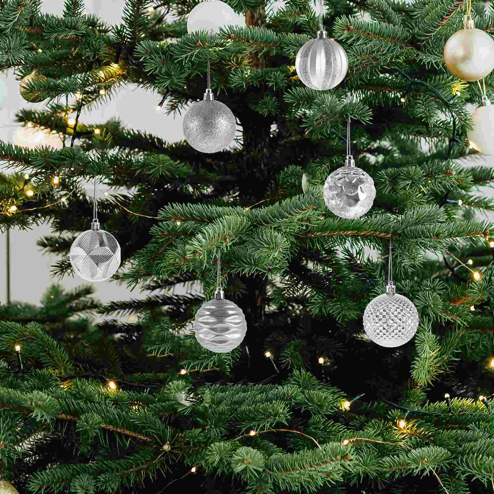 

Christmas Ball Ornaments Shatterproof Christmas Tree Ornament Set Hanging Ball Pendants Decorations Xmas Tree Baubles