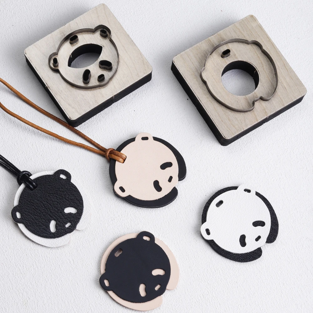 Die Cutting Knife Panda Shape Handcraft Beginner Hanging Decoration Wooden Base Tailor DIY Stable Manual Tool Punching Template