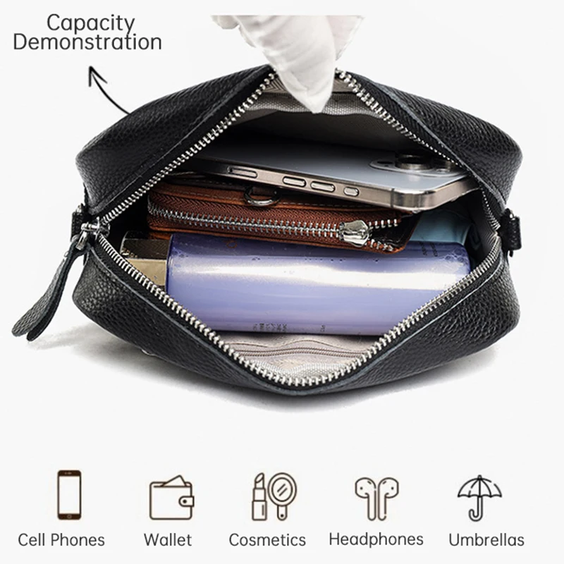 牛革レディースバッグ 2025年新作 本革女性用クロスボディショルダー