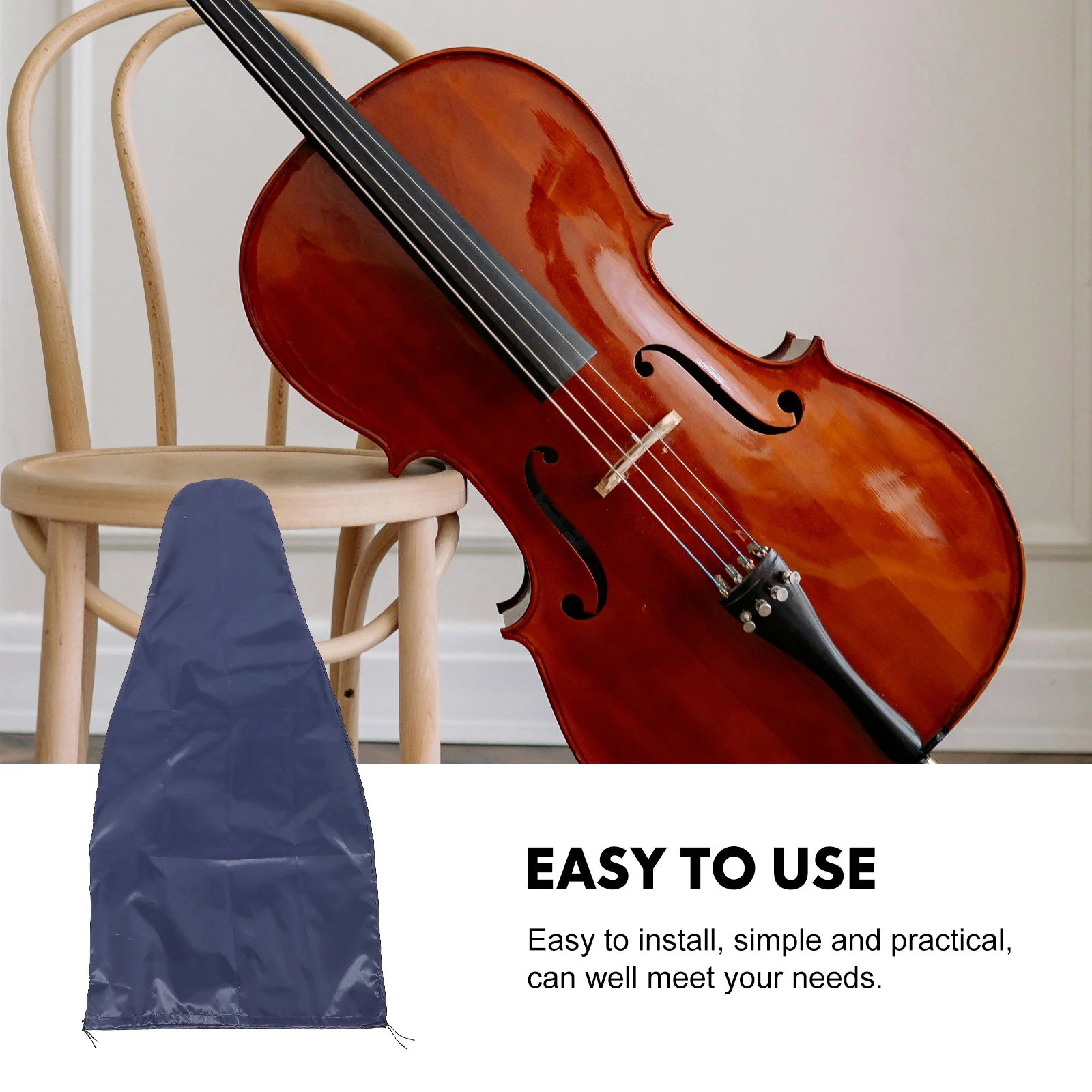 Silk Fabric Cello Cover Protector Anti Scratch Musical Instrument Case Cover Cello Accessories Practice