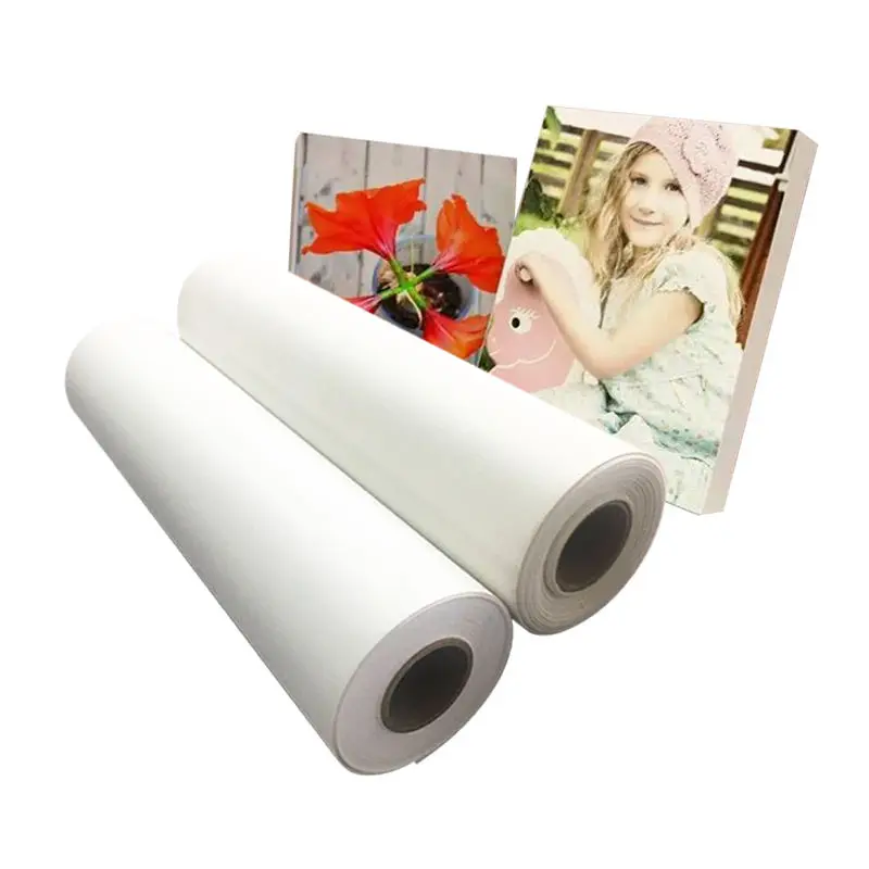 Custom Painting Canvas Painting Canvas 24in Bright White Matte Waterproof Inkjet Printing Blank Polyester Digital Art Canvas 260gsm