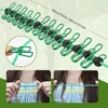 PP Cloth Outdoor Clothesline Iron Wire Adjustable Camping Clothesline Retractable With 12 Clothespins 6
