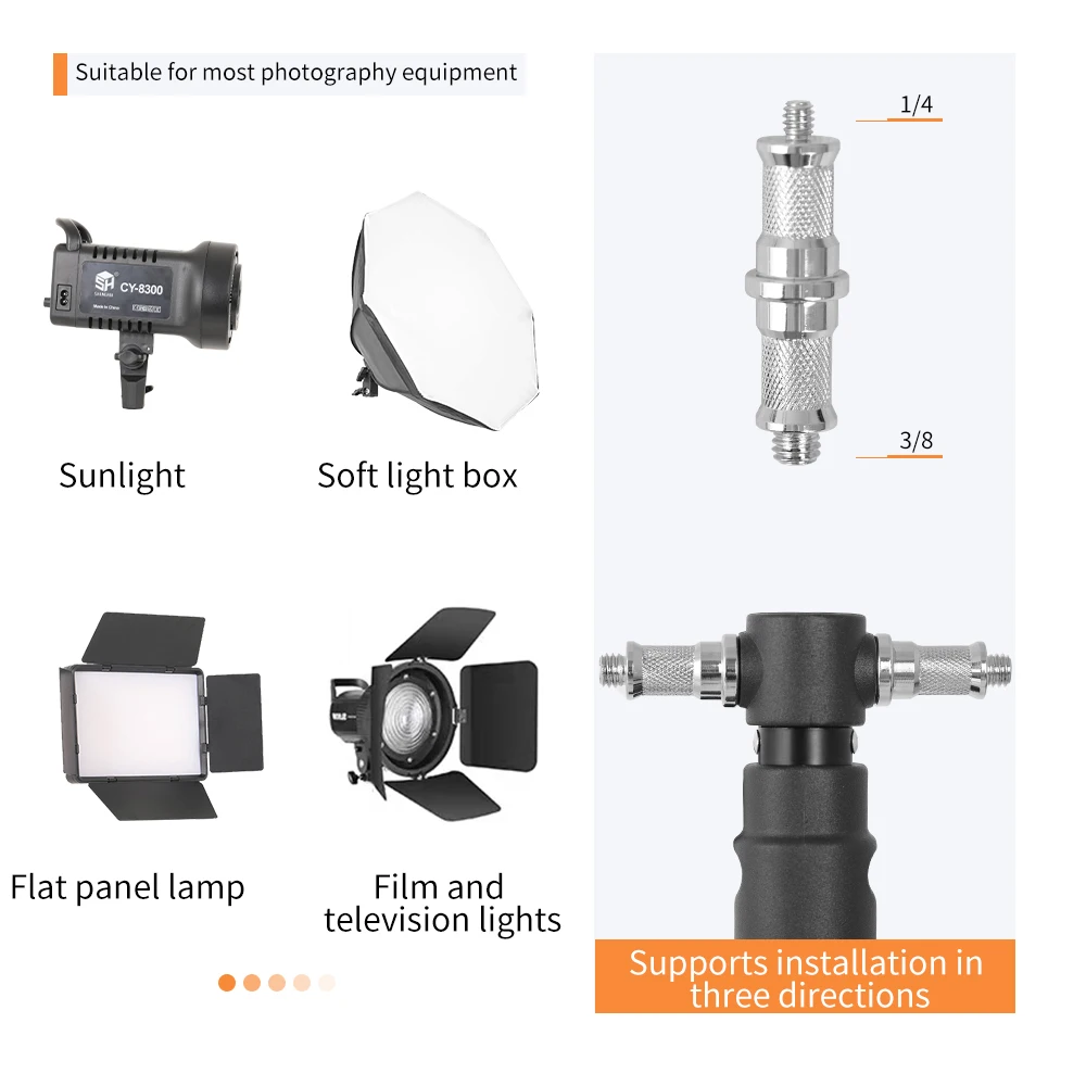 Wall Mount Boom Arm for Photography Studio Softbox Video Ring Lights 100cm Max Length Horizontal and Vertical Rotatable light stand photographic light stand