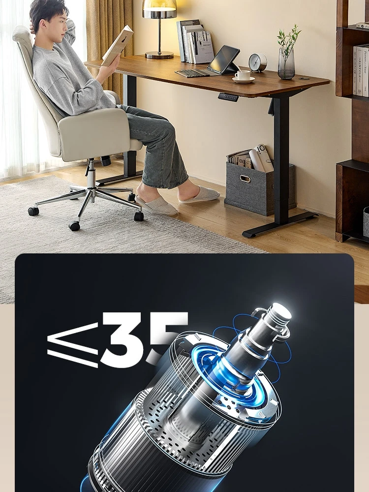Solid Wood Electric Lift Computer Desk Motion E-sports Study Desk Office Стол Bureau Escritorio Gaming Furniture 침대 테이블 Tisch