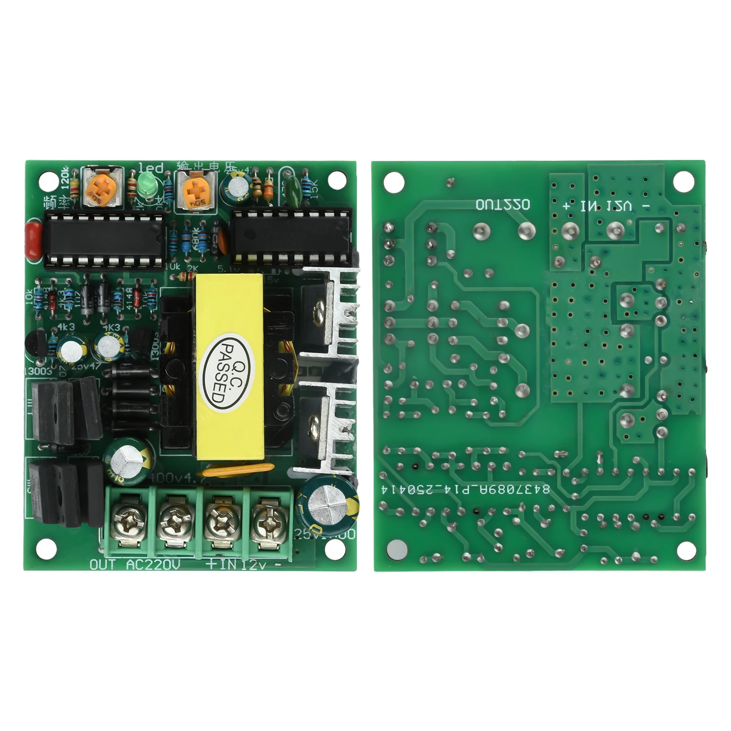 מודול DC ל-AC Boost 12V ל-220V לוח ממיר מתח 100W עם הגנת חימום יתר למכשירי הבית