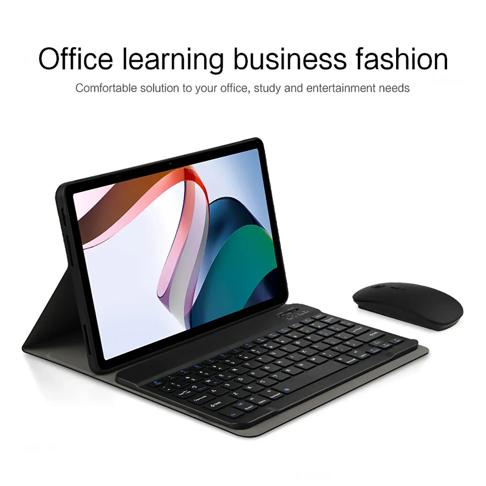 Premium Shockproof Tablet Case with Magnetic Bluetooth Keyboard - Fits 11-Inch Tablets