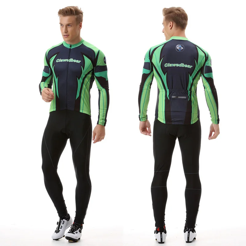 

Men Long Sleeve Bicycle Cycling Sets Anti-sweat Ridng Clothing Suits 3D Padding Cushion Sport Jerseys Customized/Wholesale