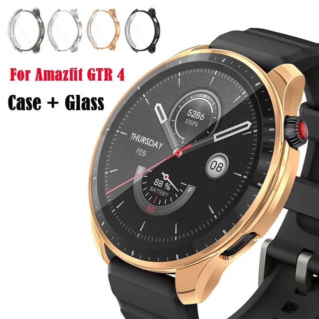 AMAZFIT GTR 4 Tempered Glass Protector Case Cover Amazfit Watch GTR4 Smart  Watch Protective Case Casing AmazfitGTR4