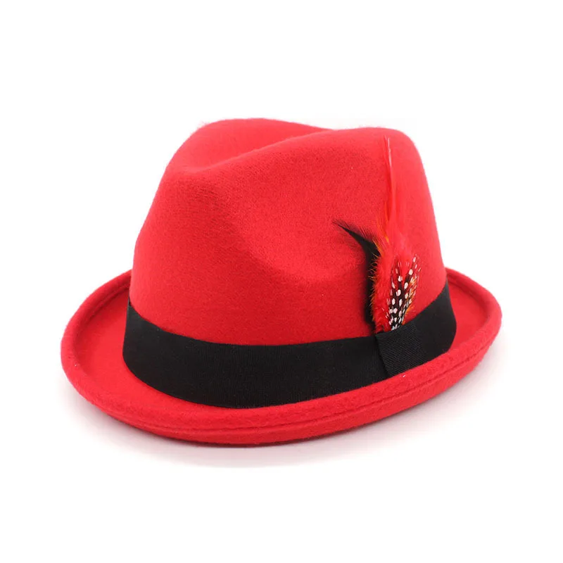 Vintage Mens Rolled Brim Felt Fedora 2