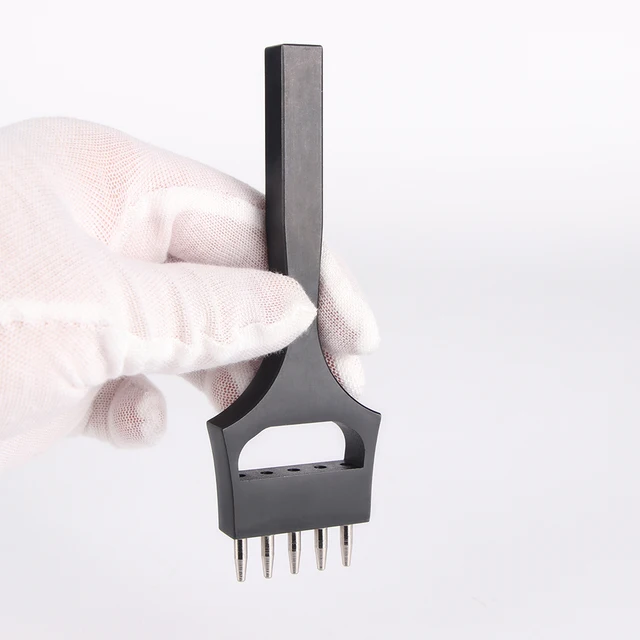 Ferramentas de Perfuração de Couro Profissionais para Artesanato em Couro 4 Ferramentas de Perfuração de Couro Circular Substituíveis