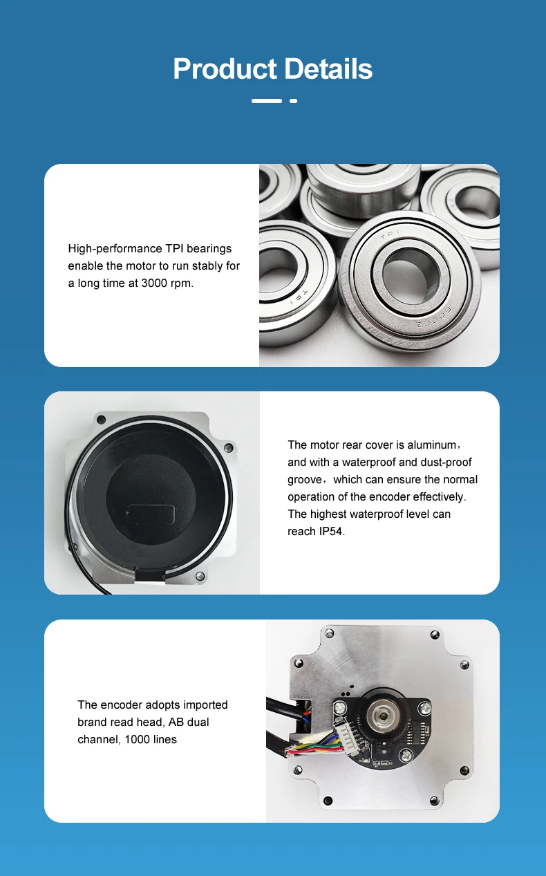 Description Picture 4 of item1700oz.in Nema 34 12N Closed Loop Stepper Motor + Driver CL-HSS860 + 400W 48V Power Supply Hybrid Servo Motor Kit