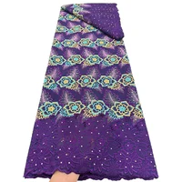 Nigerian Cotton Voile Lace Fabric With Stones 2026 African Swiss Voile Lace Fabric For Sewing Women Wedding Party Dress 2