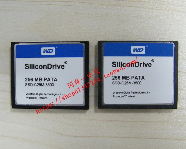 Cf Card 4gb Industrial Disco Sólido Industrial WD SiliconDrive 4 GB - Formato CompactFlash I (PATA) - Temperatura Industrial - Modelo WD SSD-C04G-3500 WD SiliconDrive 4GB CompactFlash