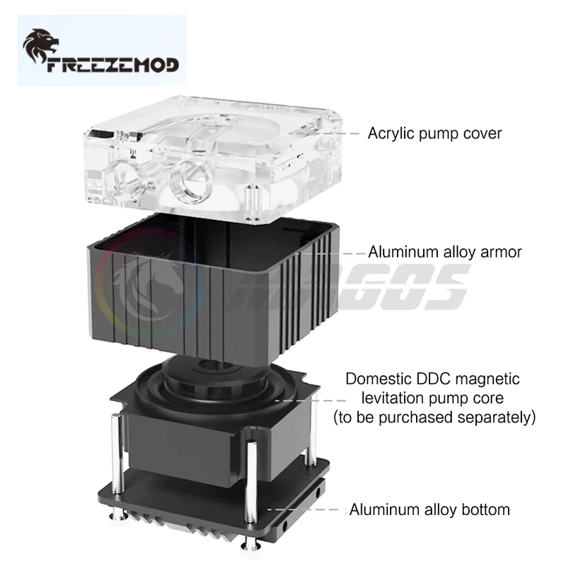 Zemod-bomba Armadura Kit Fit para pc Mod Caixa Doméstica Multicolor sem Bomba Pj-gcdcc 60 mm Reservatório - Imagem 5