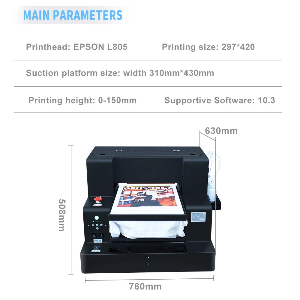 Shirt Printing Machine Small Business  Dtg Shirt Printing Machine - Dtg  Printer A3 - Aliexpress