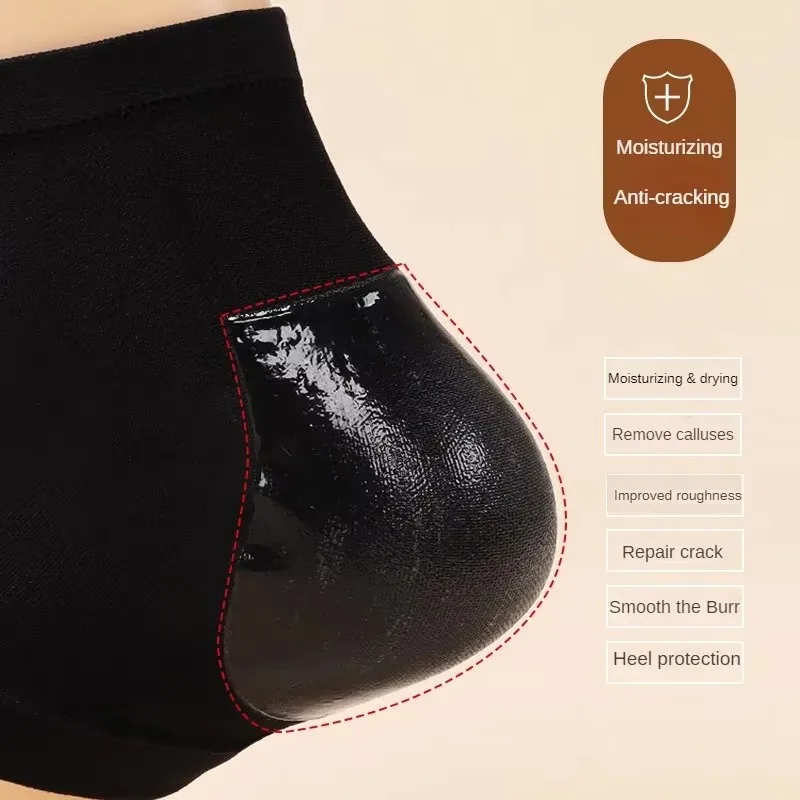 Heel Socks 2PCS Gel Moisturizing Heel Socks Spa Sock For Foot Care Gel Heel Socks For Dry Cracked Dry Feet Skin Repair Tools