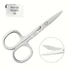 Stainless Steel Eyebrow Scissors, Multi-Functional Trimming Scissors for Men and Women, No Fragrance, Ergonomic Design 5