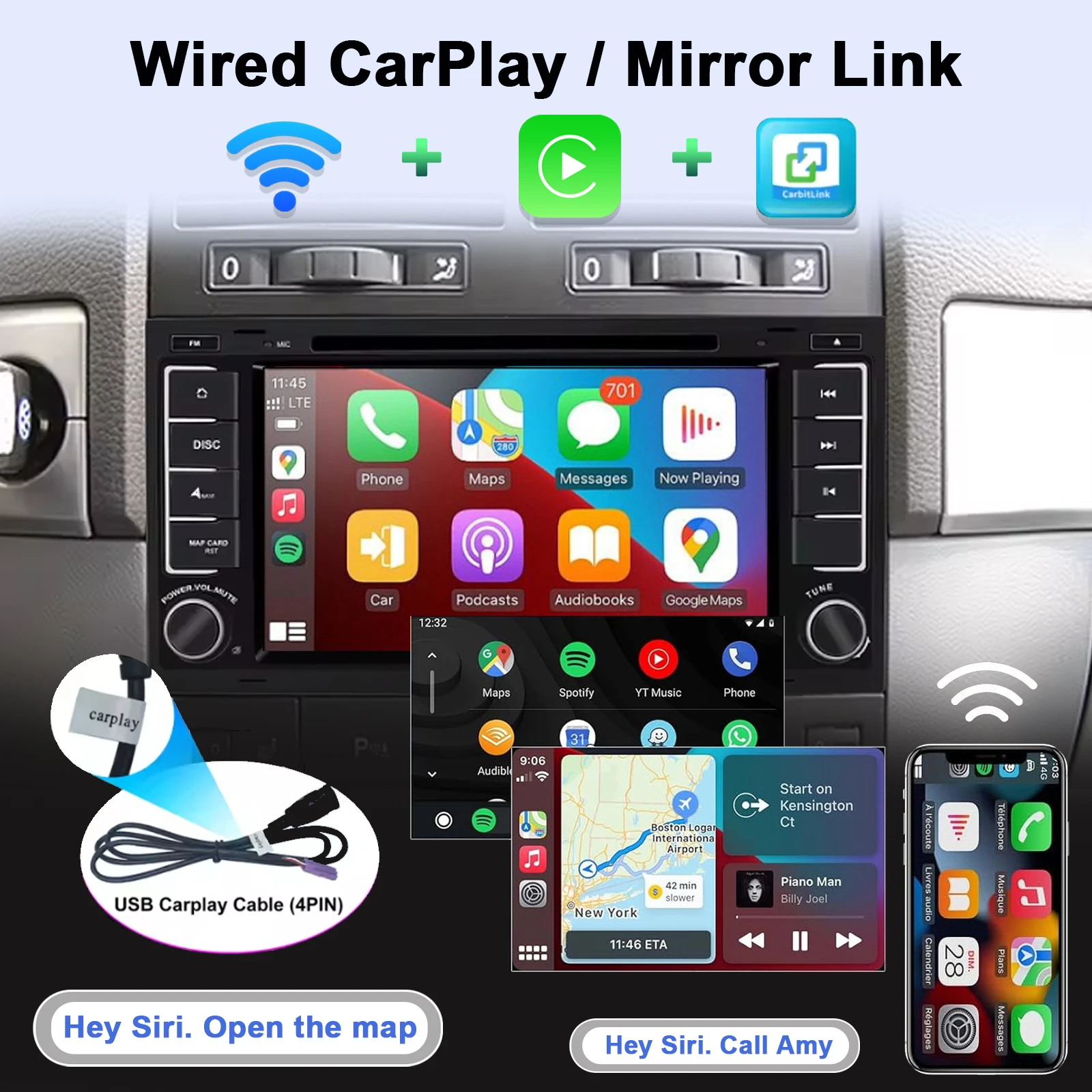 Android Car Radio for VW Volkswagen Touareg T5 Transporter Multimedia Player Sup