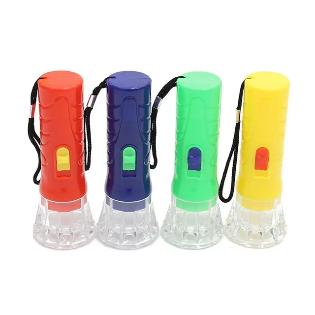 24 Mini Lampes-torches Fusée Porte-clés - LED Colorées - Pour Enfants - Cadeau Anniversaire, Fête, Tombola - Lot économique