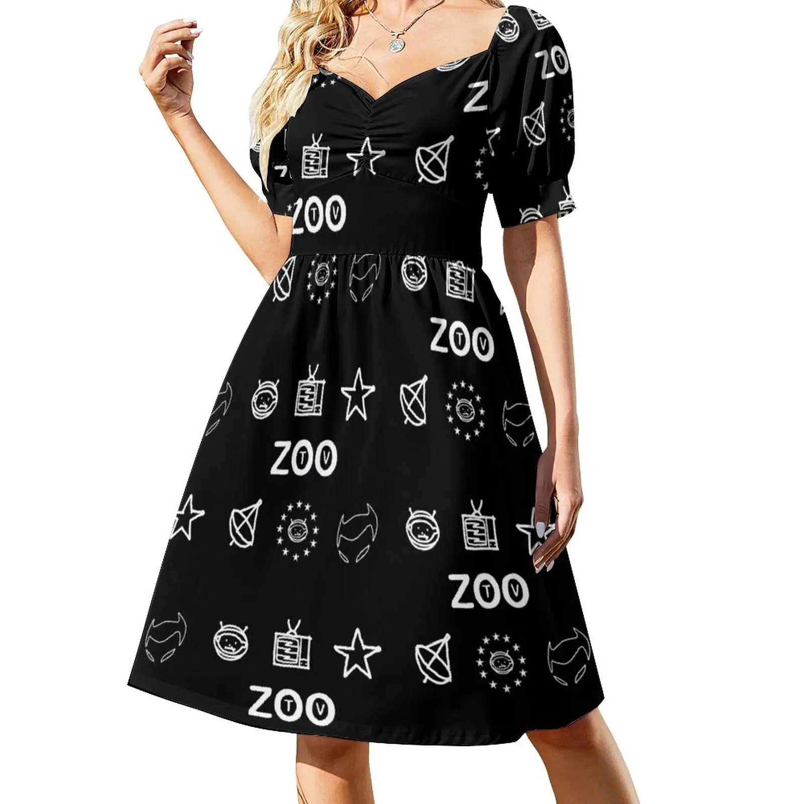 

ZOO Symbols Sleeveless Dress party dress women elegant luxury elegant and pretty women's dresses