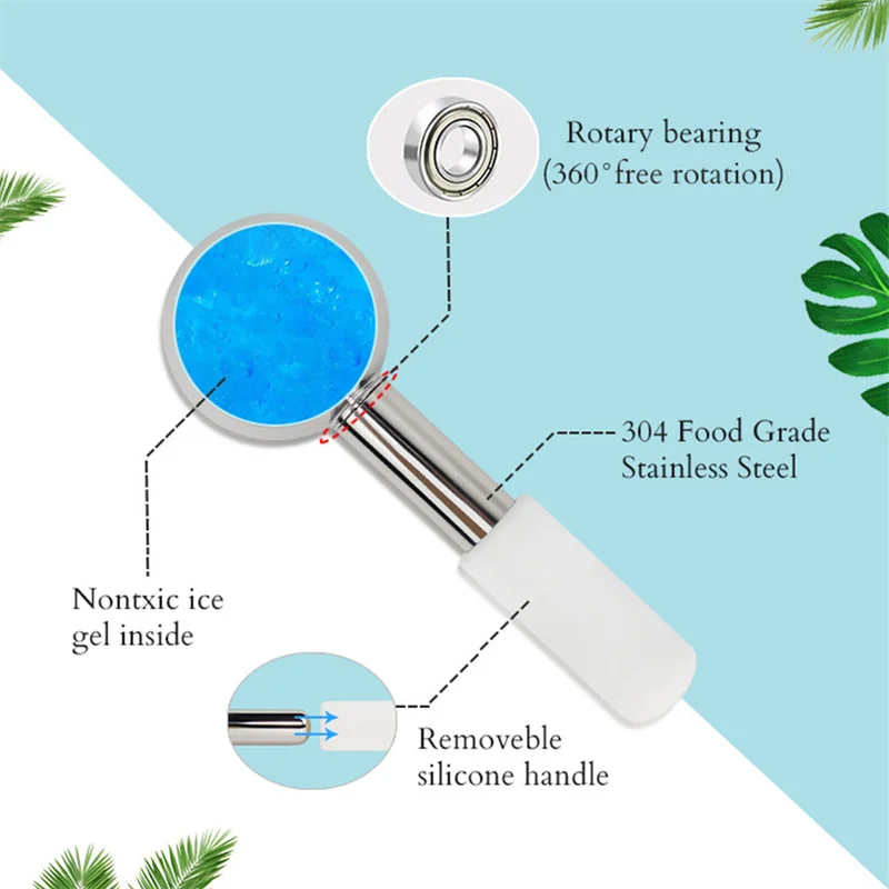 Beauty Ice Hockey Energy Beauty Crystal Ball Facial Cooling Ice Globes Water Wave Face and Eye Massage Skin Care 4