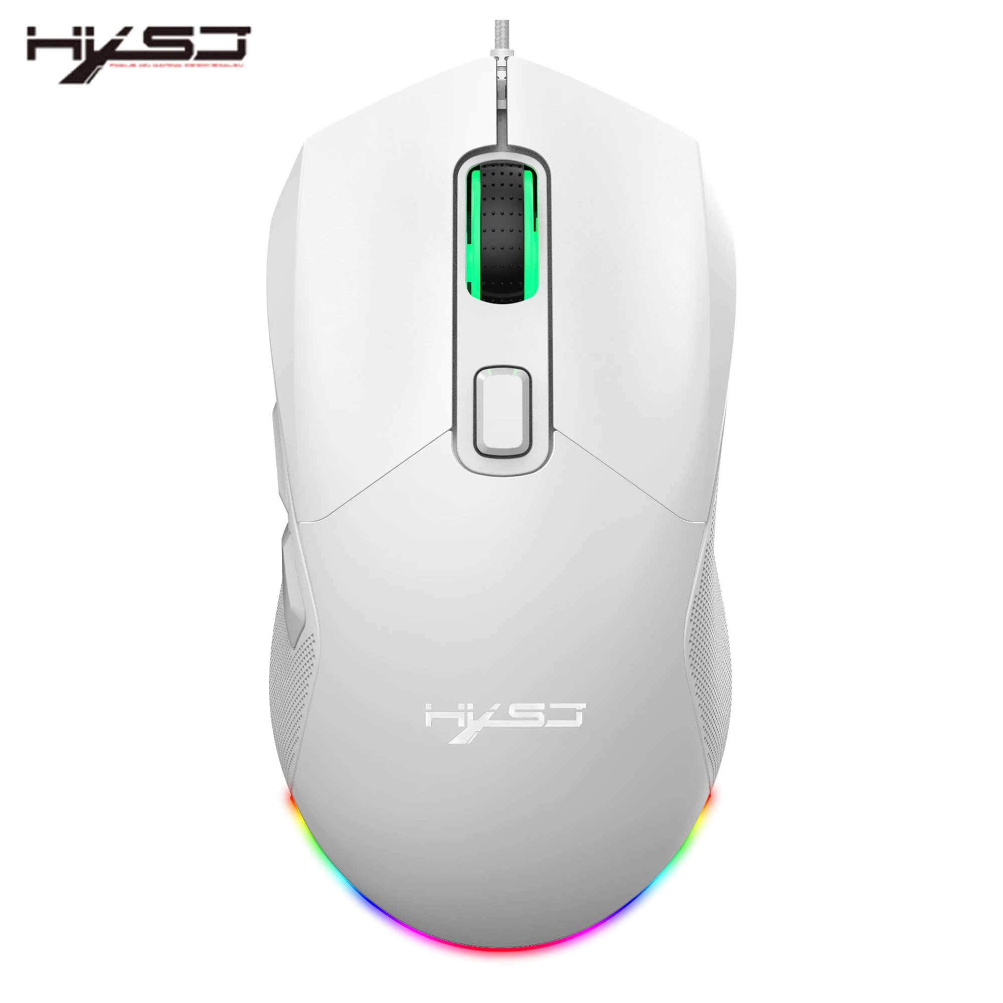 HXSJX300RGBGamingMouseBacklitWiredErgonomic6Button