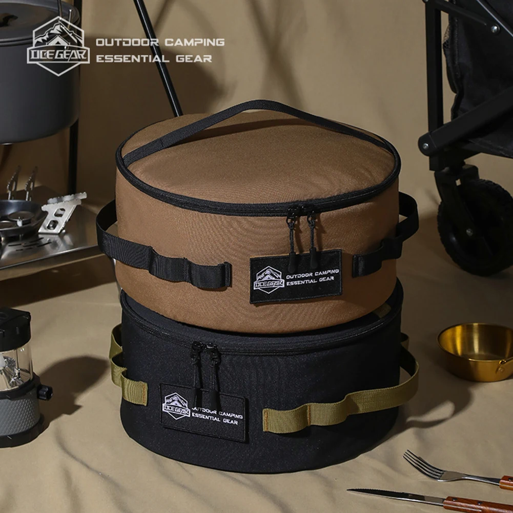Camping Storage Bag Fall Resistance Tableware Tool Organizer Pot Cookware Holder