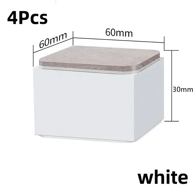 4-Piece Furniture Leg Pads Set - Sofa & Table Height Boosters, Cushioned Non-Slip Raising Mats