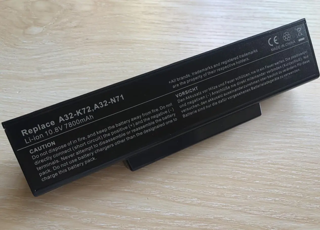 Bateria para Asus A32-k72 A32-n71 K72dr K72 K72d K72f K72jr K73 K73sv K73s K73e N73sv X77x77vn N73sv Células 6600mah - Imagem 4