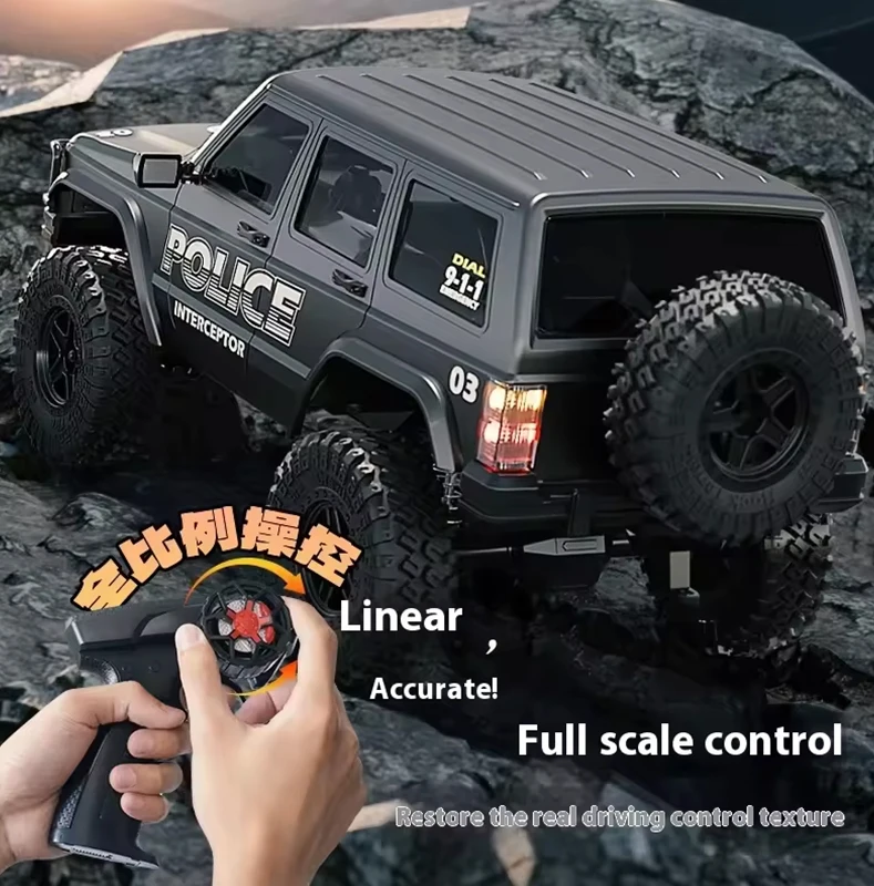 Nuova Auto Fuoristrada Telecomandata in Scala 1:18 con Fari Collegati, Proporzioni Complete, 2.4G, 4WD, Modello di Pickup, Giocattolo Regalo - immagine 4