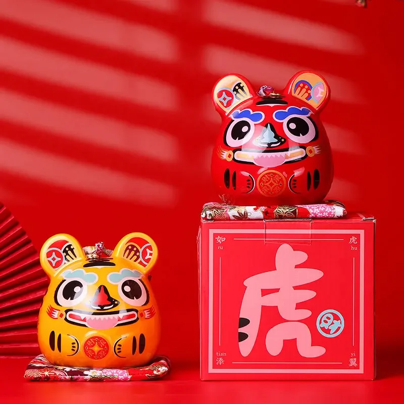 

Year of the Tiger mascot 2022 will be even more powerful for the new year company annual meeting gift lucky car tiger ornaments