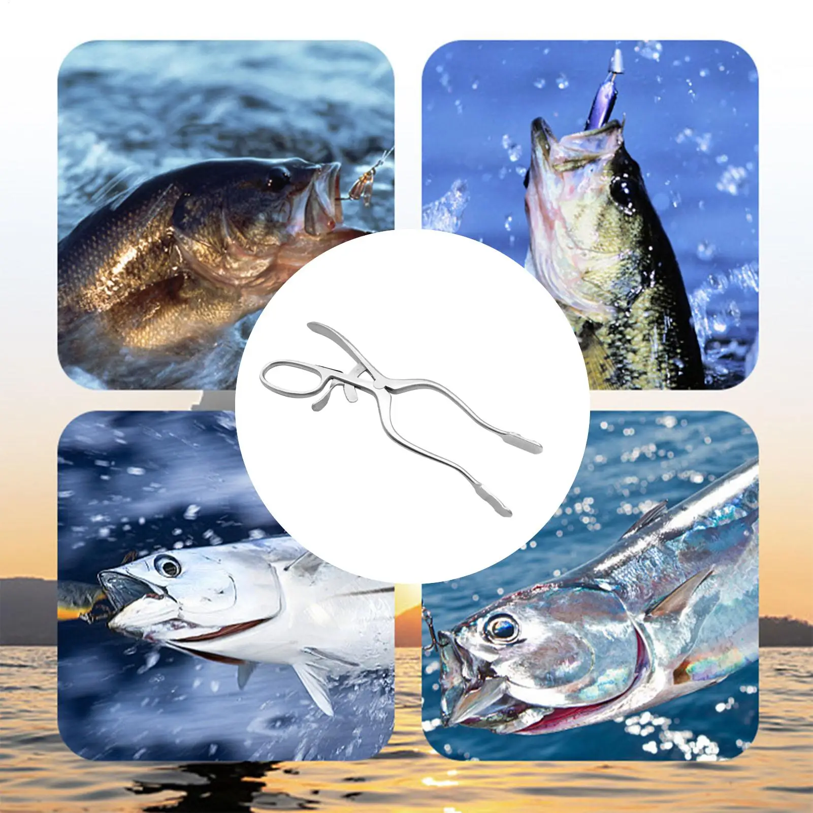 Fishing Pliers Hook Remover Stainless Steel Multifunctional Gadgets Fish Gripper For Catching Jigging Trolling Casting Pier